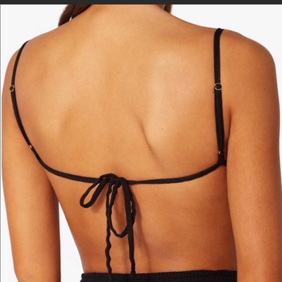 Weworewhat Ruched Top In Black. - Picture 5 of 8